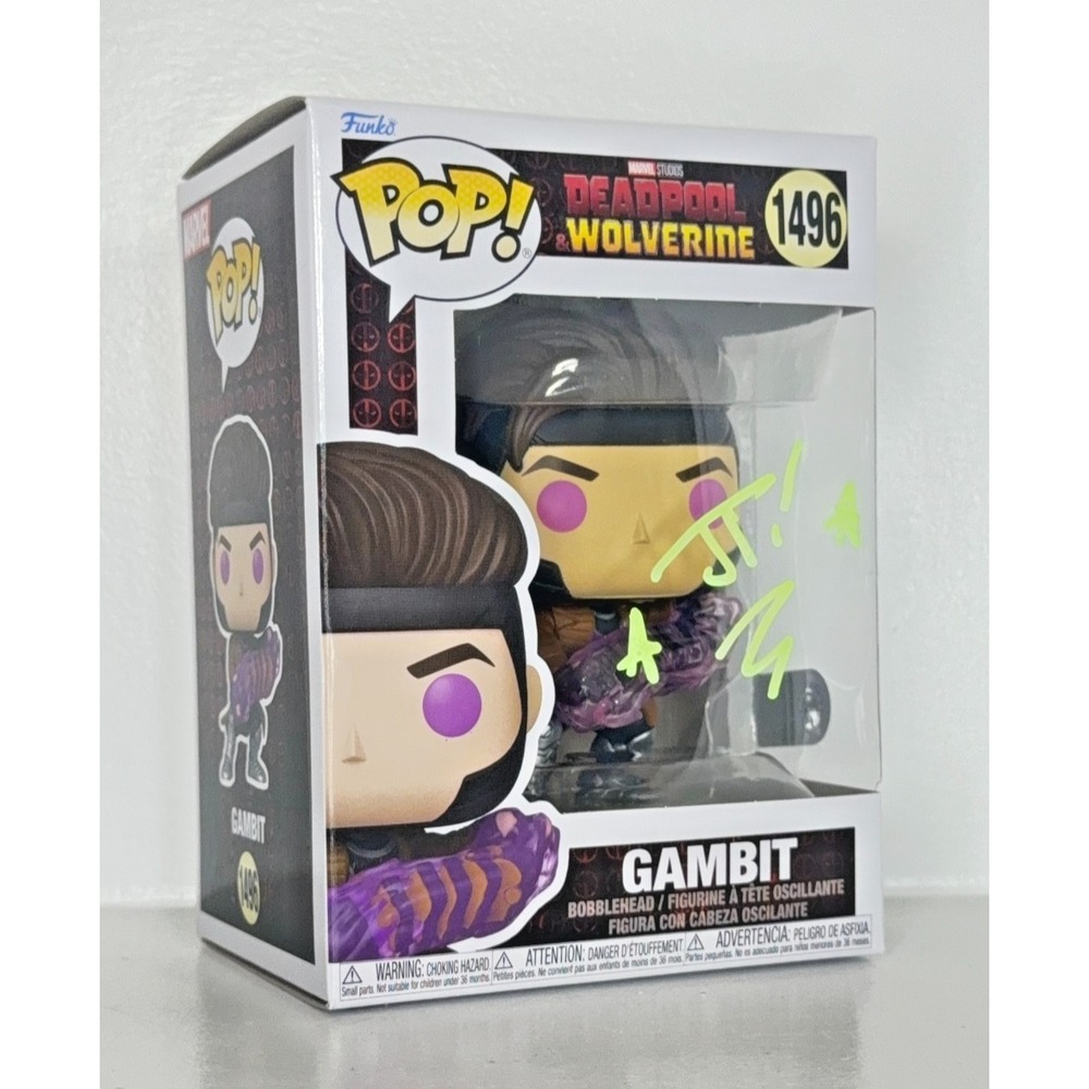 Funko Pop Gambit #1496 Signed Auto SWAU Auth Josh‎ Trujillo Marvel Autograph